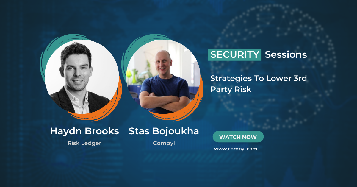 Security Session - strategies to lower 3rd party risk