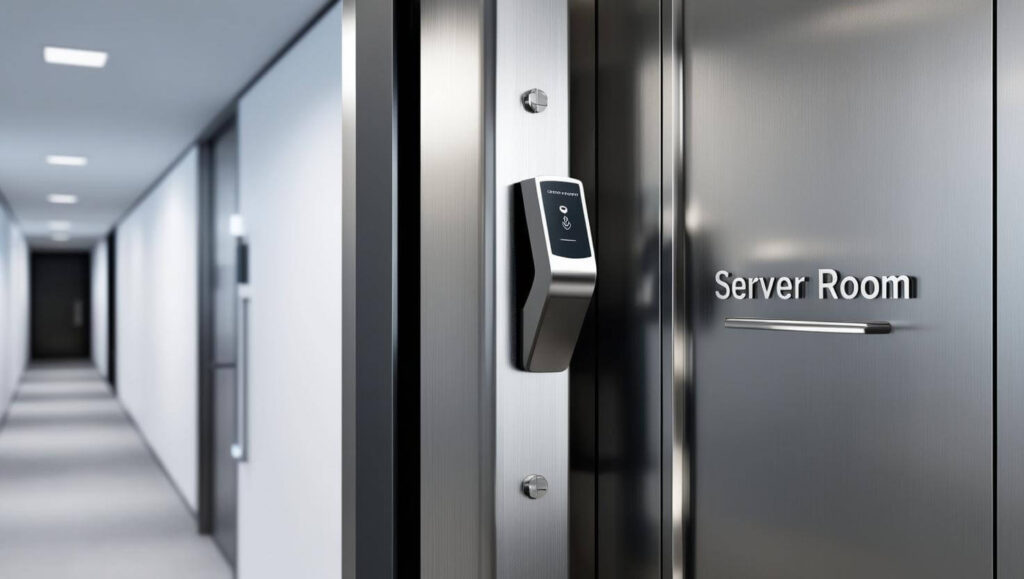 Having locks on sensitive rooms is a part of iso 27001 physical security?